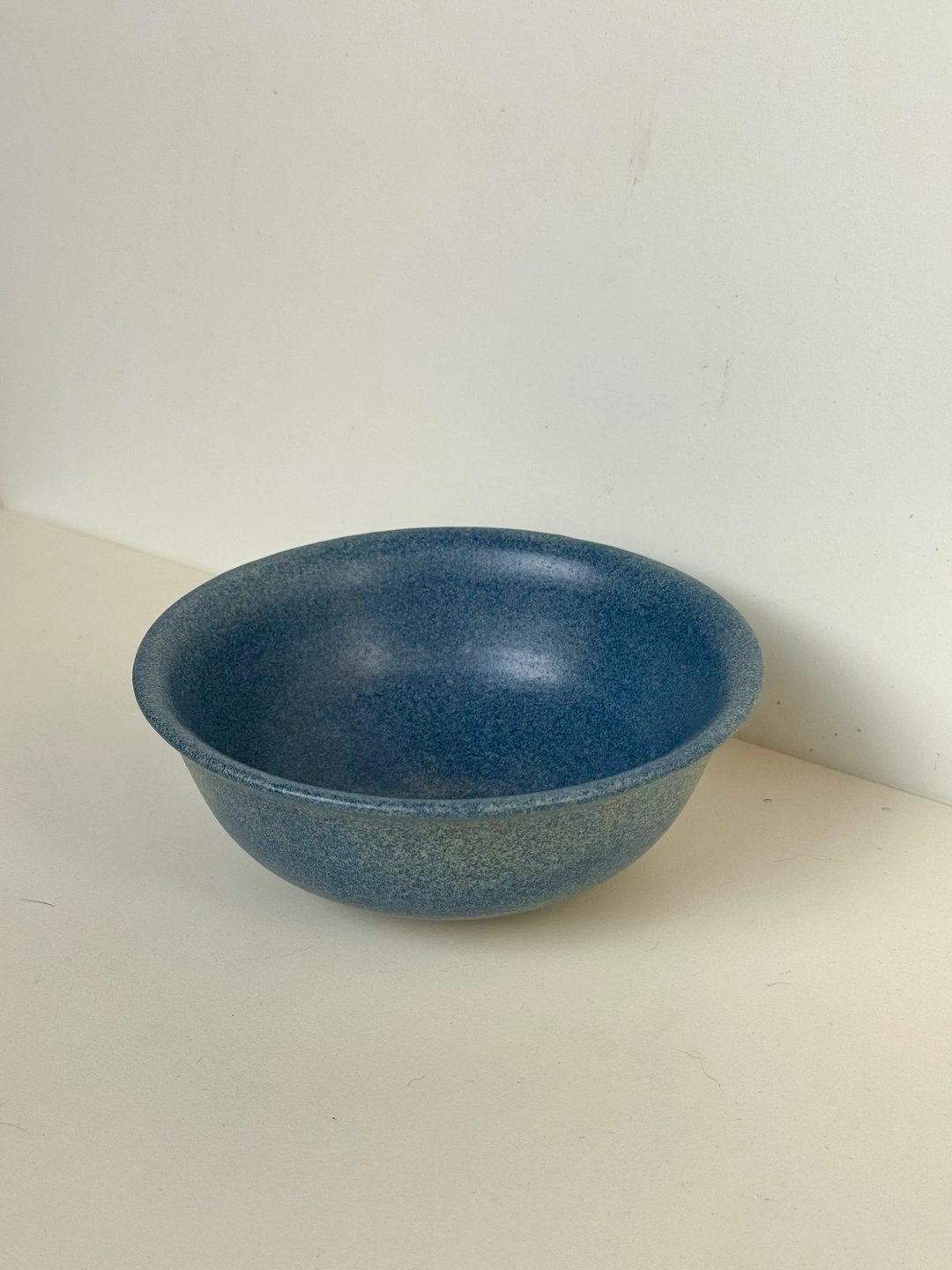 Flared bowl, speckled denim blue, view 1