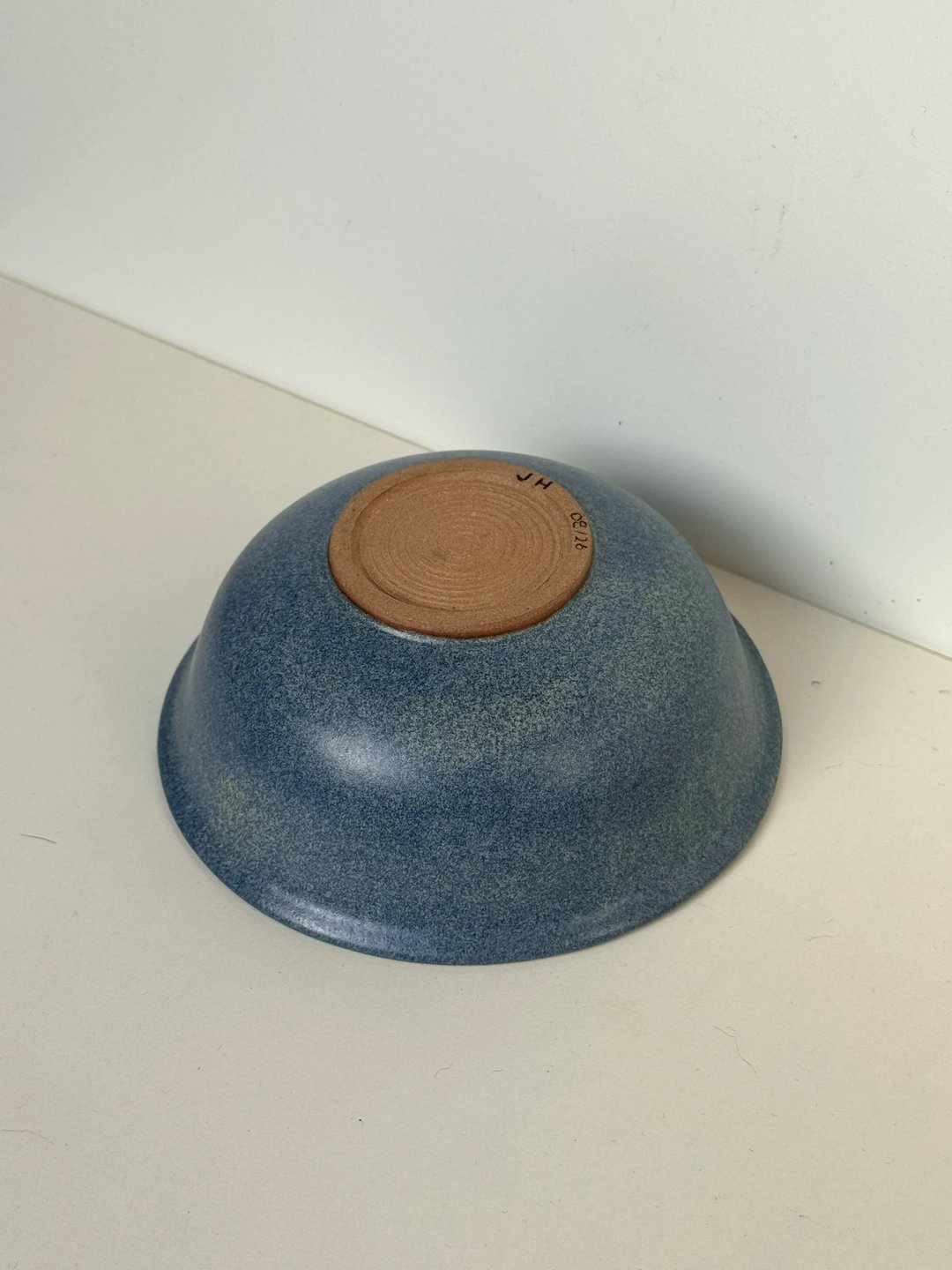 Flared bowl, speckled denim blue, view 3