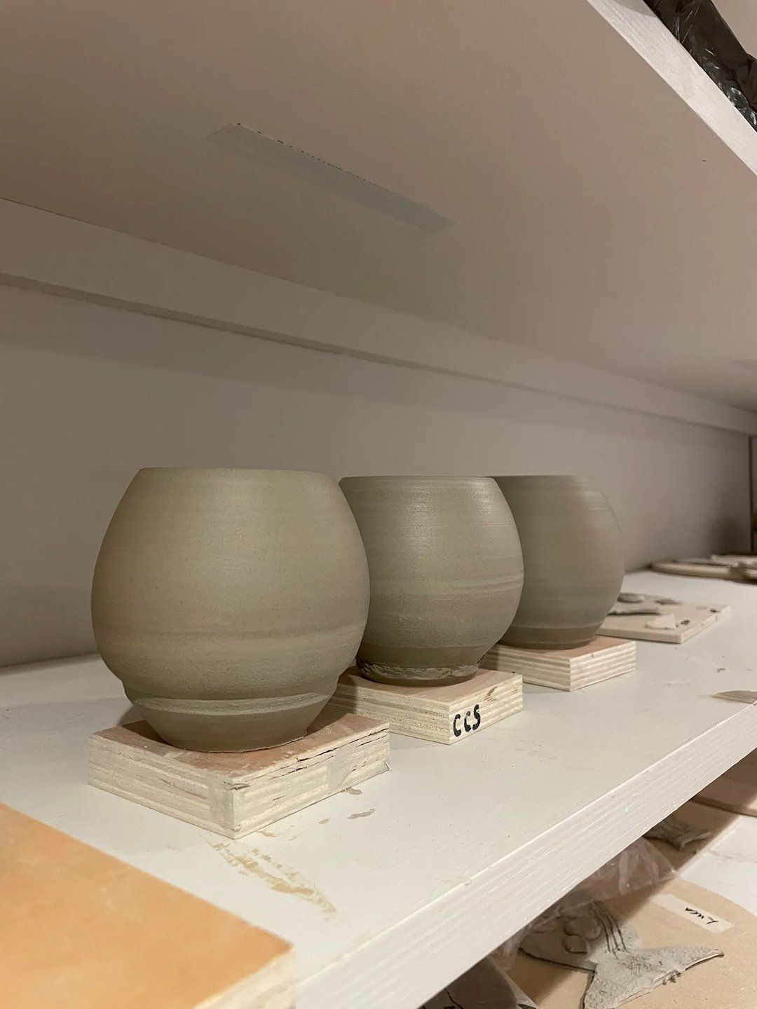 Spherical cups, seafoam teal, view 4